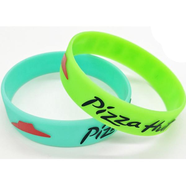 QR Code custom Silicone bracelet wristband for adlut boys girls school company words logo sign