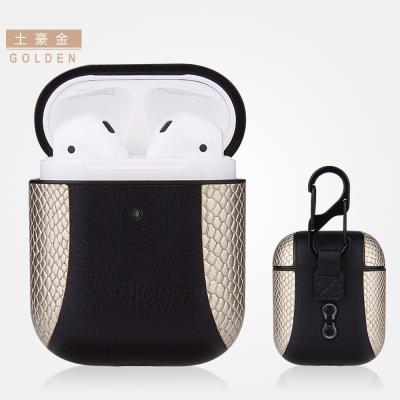 Genuine Leather Case Front LED Visible Charging Cover for Apple AirPod 2 & 1