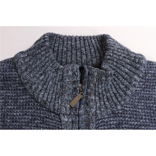 Stockpapa Male Casual zip up turtleneck sweater