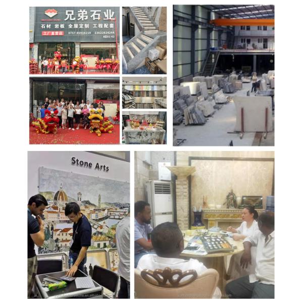 Indoor Fragrant Snow Plum Fireplace Surround in Arched French Style Stone for York Homes