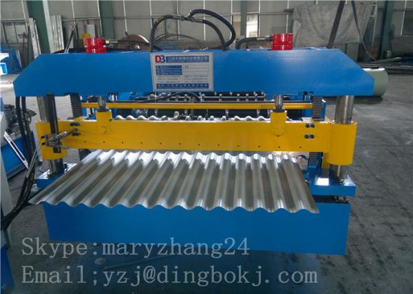 Couvrir le petit pain ondulé en métal formant l'épaisseur de la largeur 0.8mm de la machine 762mm