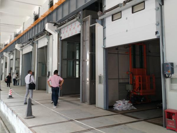 Sand Blasting Room For Heavy Machinery Paint Line Equipments Paint