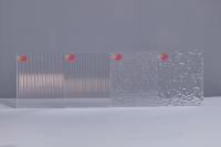Clear Textured Acrylic Sheet 3mm 5mm 6mm PMMA Striped for Decoration