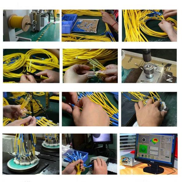 ST To ST Duplex Patch Cord Optical Fiber LSZH Cable 0.35dB Insertion Loss Durable