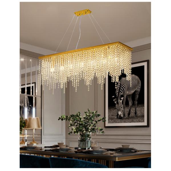 Crystal Chain Ceiling Lights New Lampara Techo for Home Decor guzhen lighting(WH-CA-107)
