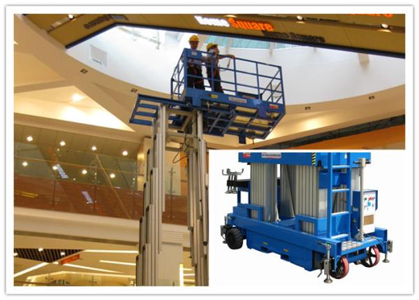 Elevador vertical aéreo do mastro 10 medidores 480 mastro da capacidade quatro do quilograma para auto estações