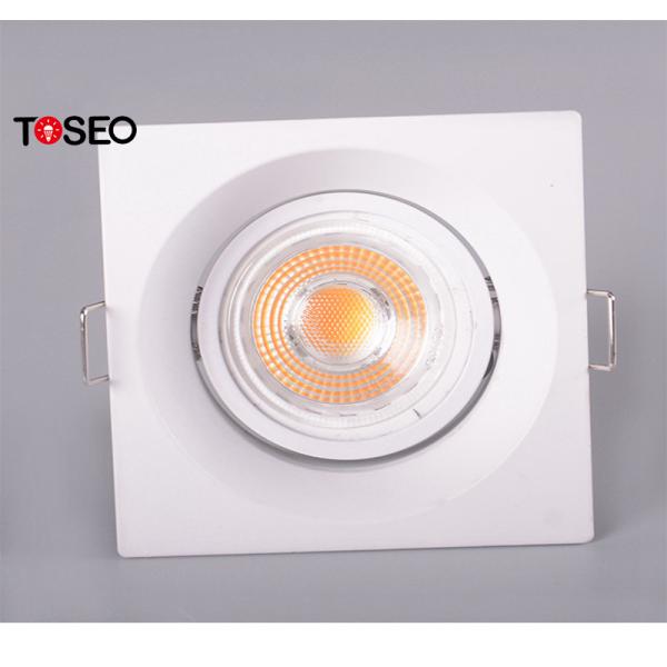 Mr16 Housing Anti Glare Downlights / IP20 Square Recessed Bathroom Lights