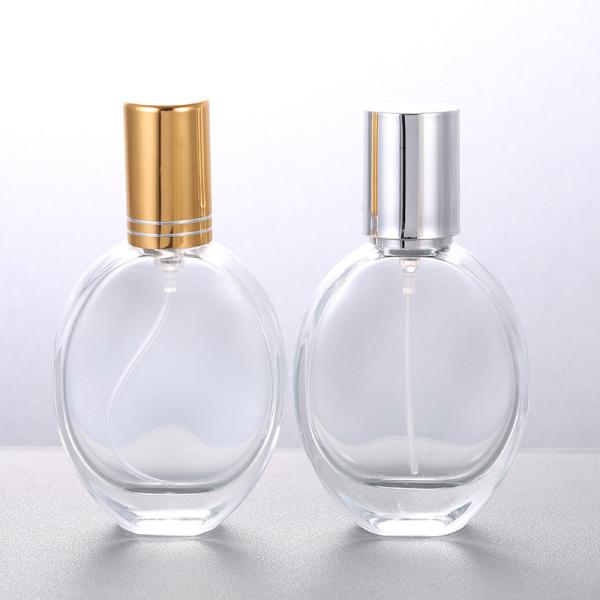 Screw Mouth Perfume Bottle, Oval Glass, Empty Bottle, Spray, Perfume, Cosmetics Bottle, Nozzle, Separate Bottles