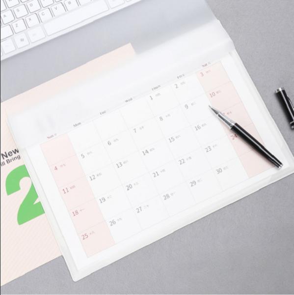 Large PVC Cover Custom Desk Pad Calendar Durable Waterproof For Mouse Pad