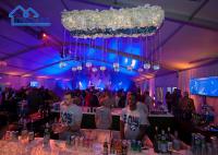 Tiendas de bodas grandes de aluminio Arcum Blanco impermeable con pared de vidrio Marquee de trabajo pesado para la venta