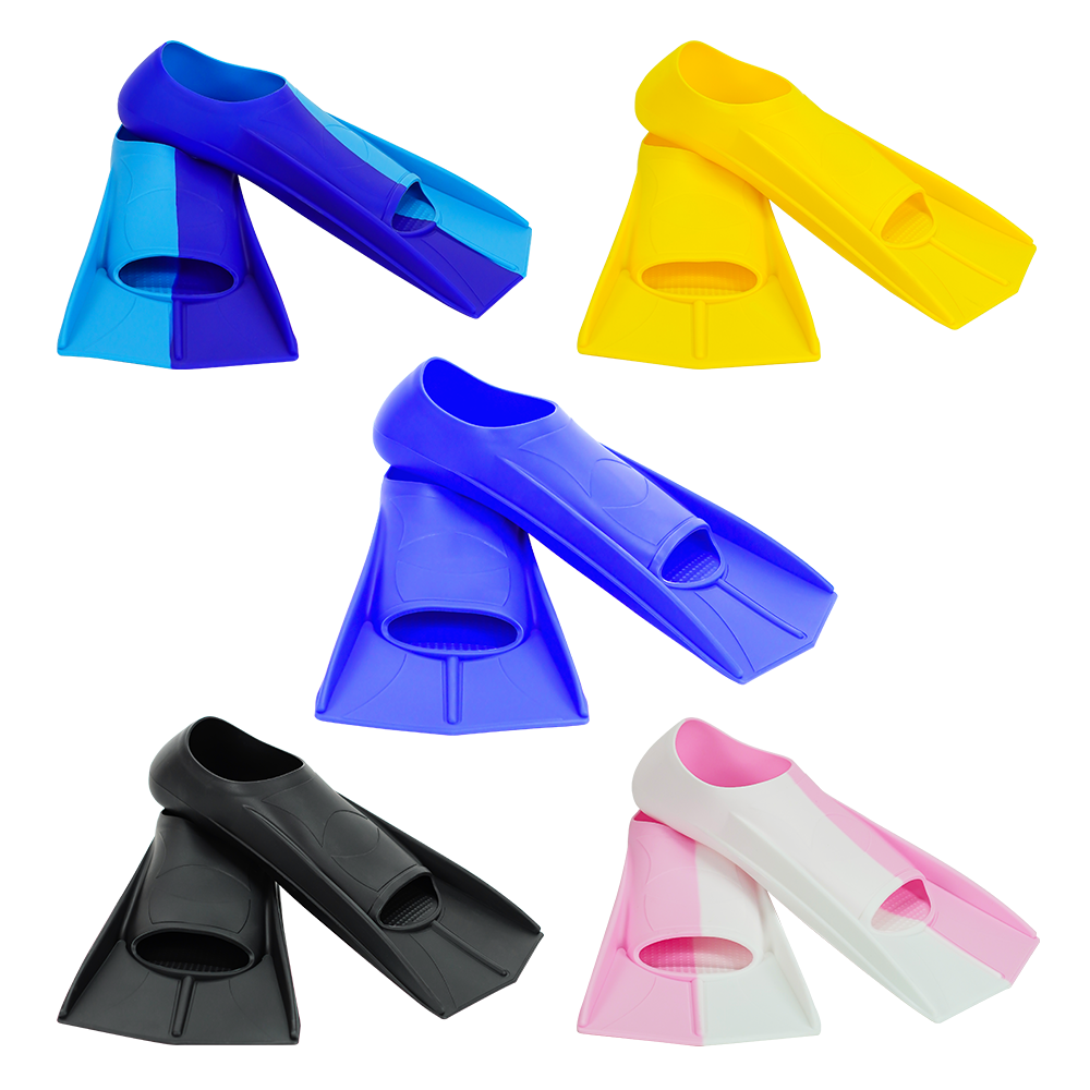 Silicone Adjustable Swimming Fins Durable Adult Size For Swimming Training