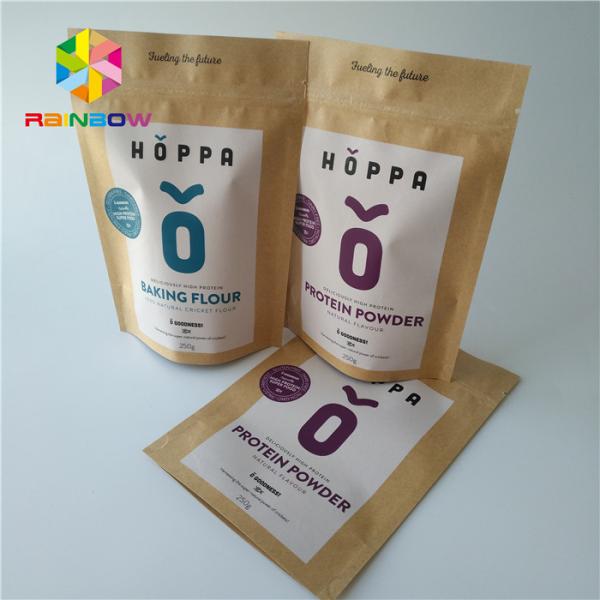 Напечатанное упаковкой еды печатание Гравуре бумаги Брауна Крафт бумажных мешков Ресиклабле