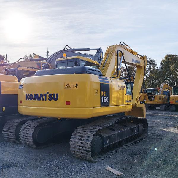Ingeniería de construcción de segunda mano Excavadora Komatsu Pc160-7 usada