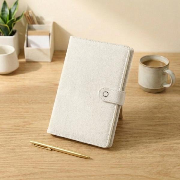 Custom Book Protective Cover A5 Linen Sublimation Notebook Book Cover Blank