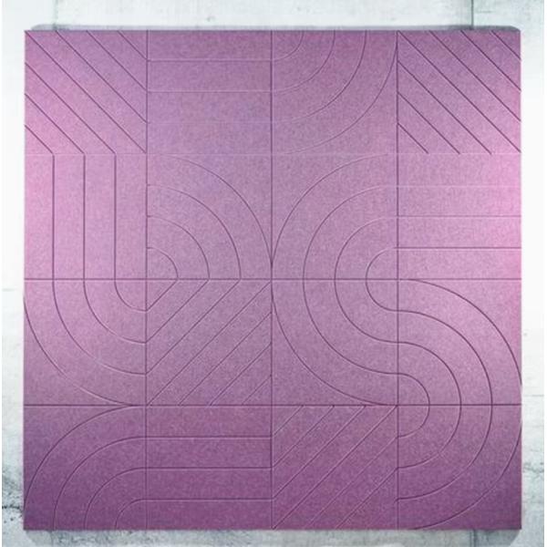 Sala de conferencias RAL Color Acústico Panel de madera de madera Pared decorada