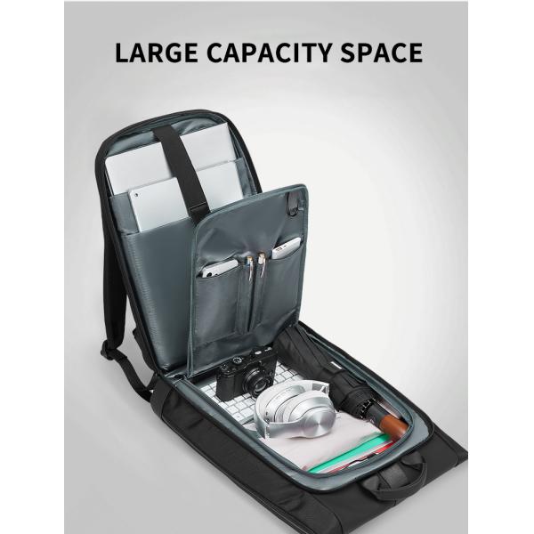 Male Daily Used Waterproof Smart Backpack 20-39 Litre Wear Resistance