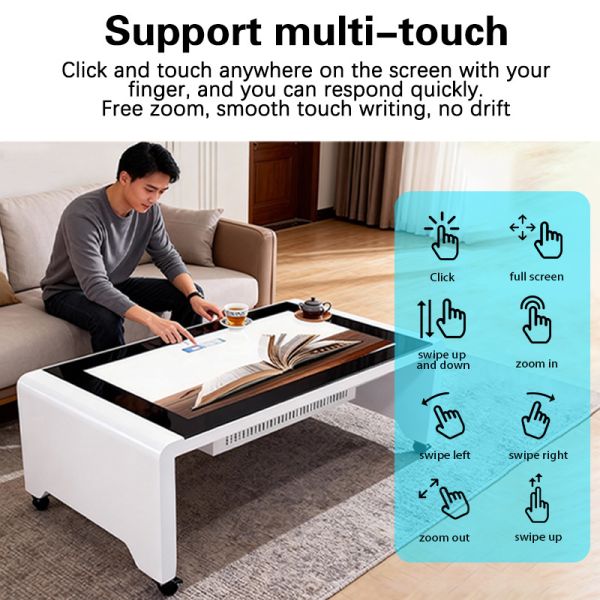 32/43/55-inch Waterproof Interactive Game Table Touchscreen Coffee Table
