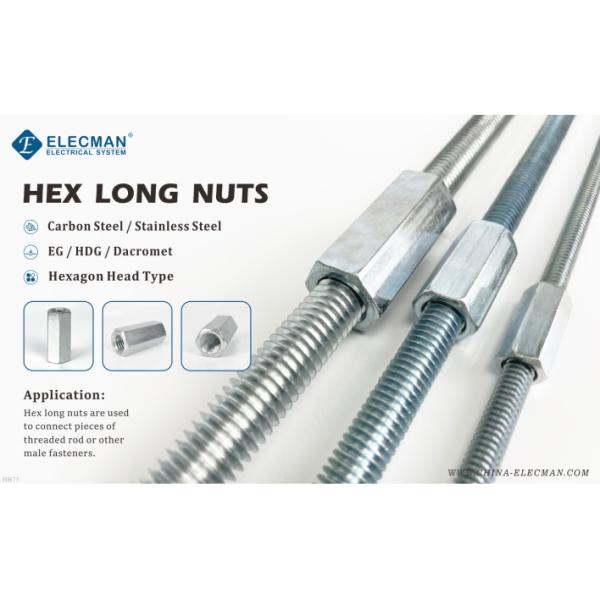 Гальванизированный соединитель продетый нитку наговором штанги нержавеющей стали стали углерода соединения M5 - M24