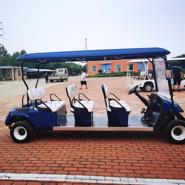 Carrinho de golfe elétrico 110v 6 lugares 40mph alta eficiência com bateria de lítio