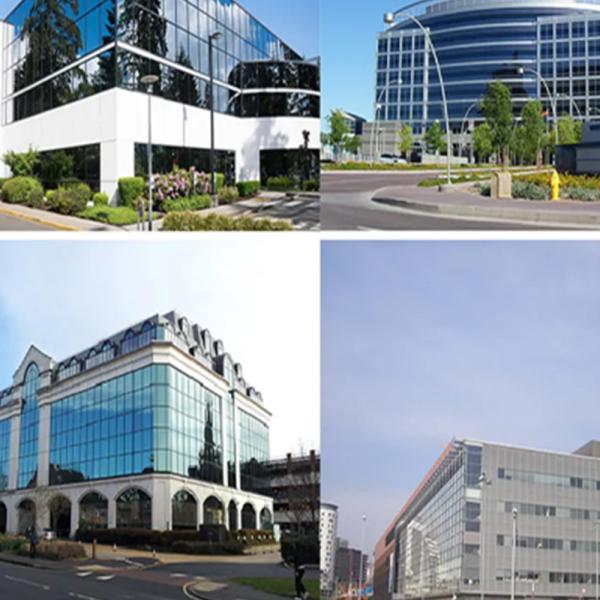 Q355B Welded Commercial Steel Building Q235 Prefabricated Office Construction