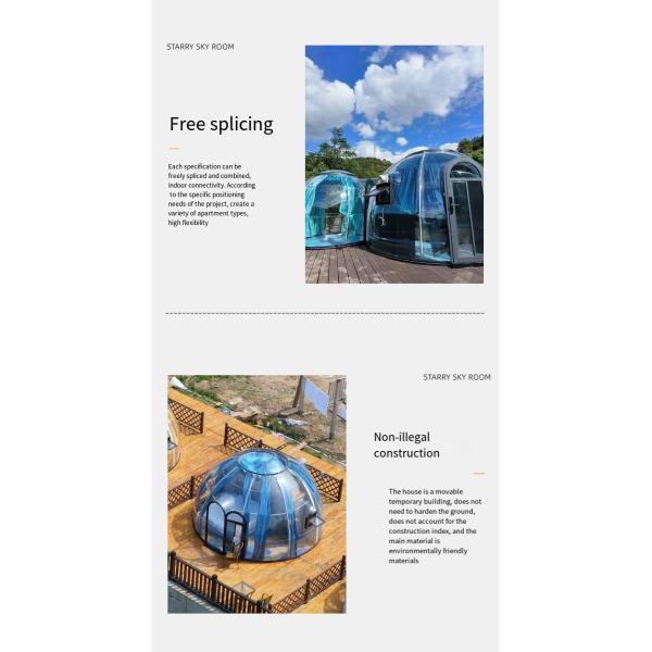 PC Star Room mobile restaurant Bubble room Outdoor homestay Transparent tent glass sun room