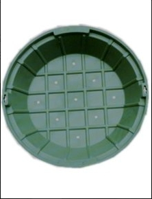 700mm Round SMC Composite Invisible Grass Planter Manhole Cover with Anti-Slip Surface