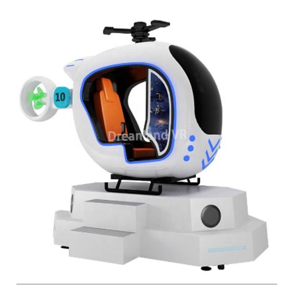 Simulador de helicóptero VR 9D 3DOF Sistema dinámico eléctrico 280x125x220cm