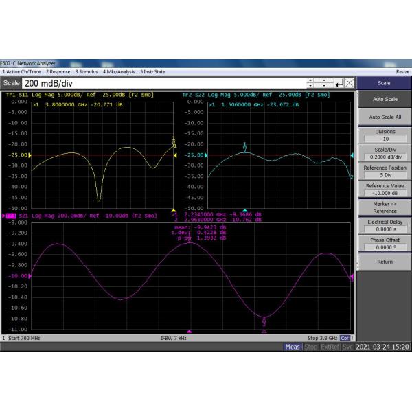 Broadband N Female 20dB RF Directional Coupler For Indoor IBS DAS And BTS