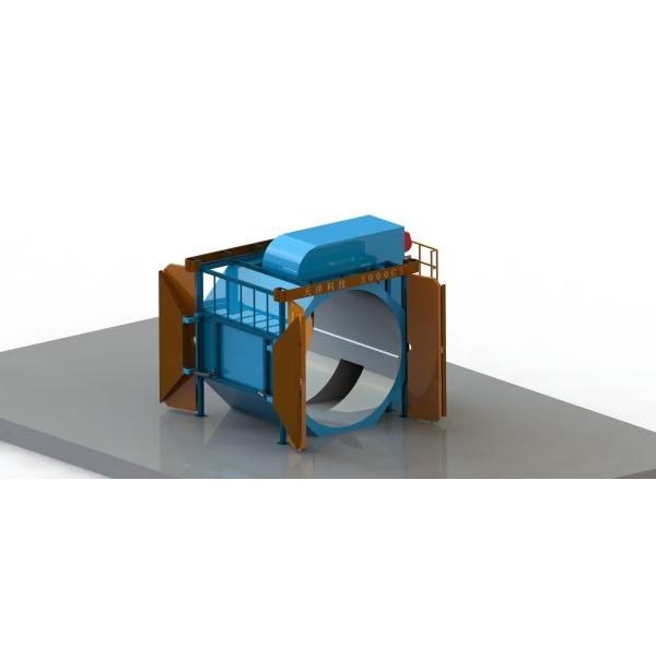 Machine de rotomoulding à navette de production entièrement automatique à vitesse de rotation avec 7,5 kW de puissance et 2,5 m de bras tournant