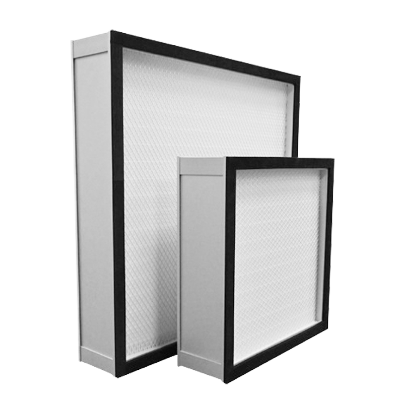 Mini Pleated HEPA Panel Filter with H13 H14 Efficiency for Custom Cleanroom HVAC and Aluminum Frame