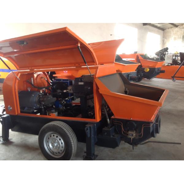 Haute pompe concrète montée de fiabilité par remorque facile à se déplacer pour de petits projets de construction