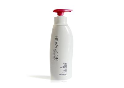 White PET Empty Plastic Shampoo Bottles Body Wash Products Containers