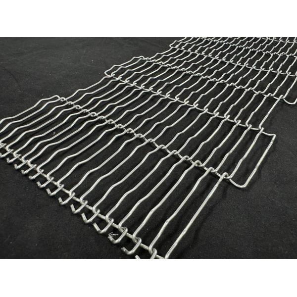 304 316 Stainless Steel Wire Food Pizza Oven Rod Ladder Chocolate Enrobing Chain Link Conveyor Belt