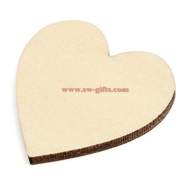 Wooden Heart Kids Birthday Party Supplies Diy Scrapbook Craft Wedding Decoration Valentine'S Day