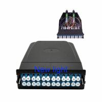 Coffret d'extrémité de la fibre optique MPO/MTP de FTTX avec le tableau de connexions, MPO-LC, 12 fibres