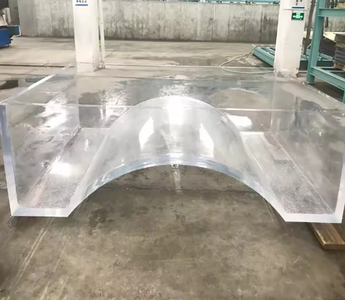 Thick Cast Acrylic Sheet Panel Bending for Large Aquarium Swimming Pool Oceanarium Tunnel Underwater Viewing Windows