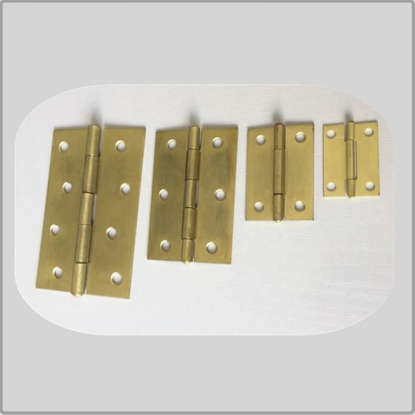 1.4mm Brass Plated Heavy Duty Commercial Door Hinges Bass Iron Metal Meterial