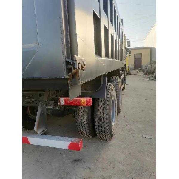 HOWO 6*4 Dump Truck Secondhand 10tires Gray Color Sinotruk 351-450hp 8500*2496*3450 mm