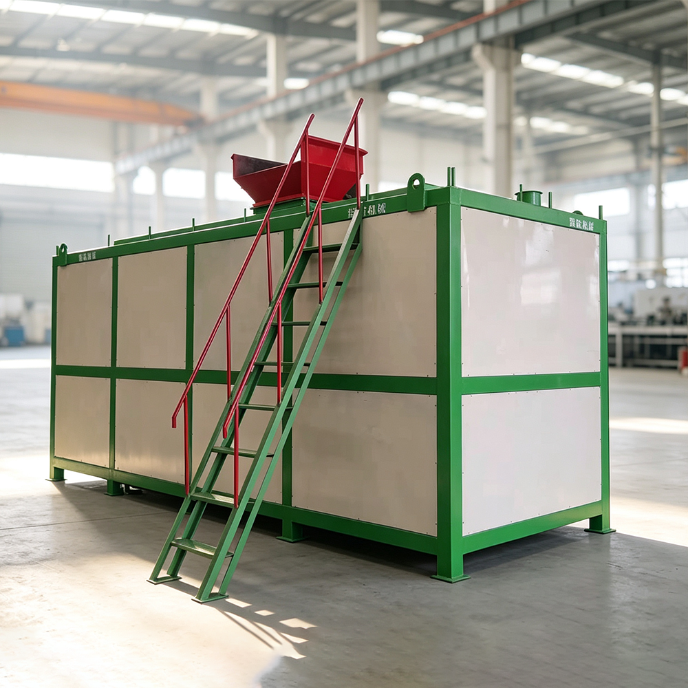 Fast Horizontal Fermentation Tank with 8-Hour Fermentation Cycle, Automatic Mixing System, and Enclosed Processing for Organic Waste