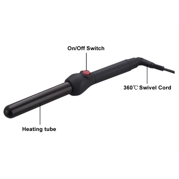 Salon LED Hair Curling Iron Aluminum Plated Curling Iron For Curly Hair