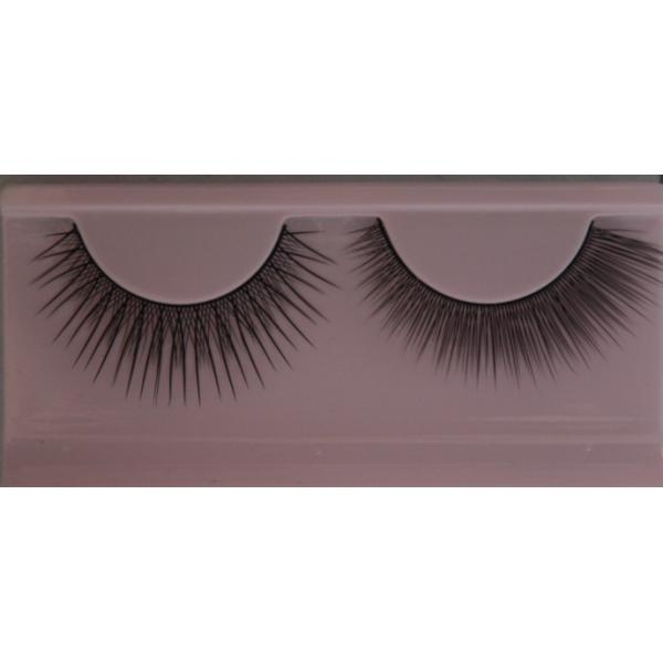 Long Black Diamond False Eyelashes For Asian Eyes , 10 Pairs
