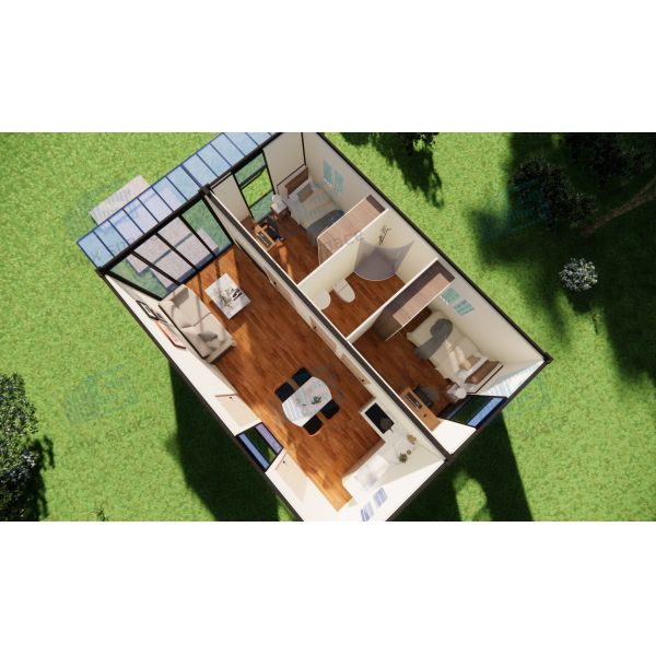 Boxspace Prefabricated House Prefab Modular Container House Prefabricated Modular Homes 48 Square Meters With 3 Bedrooms