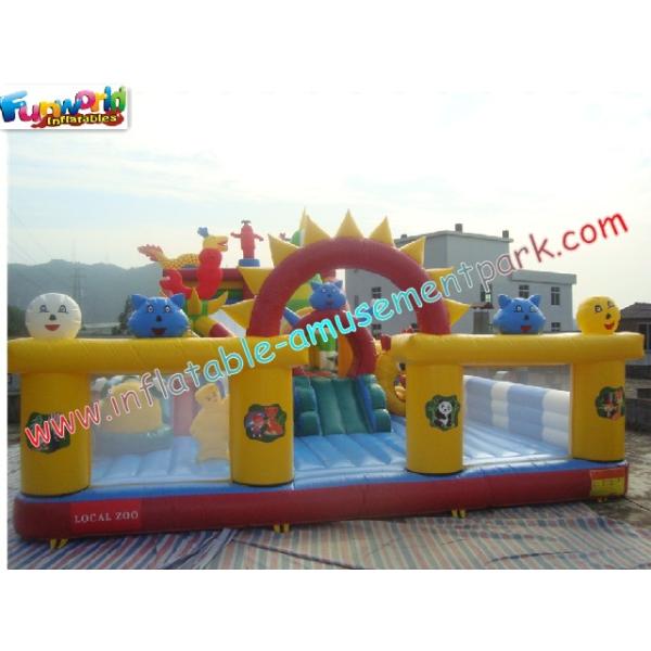Juegos inflables gigantes de Funcity de los parques de atracciones modificados para requisitos particulares para los niños