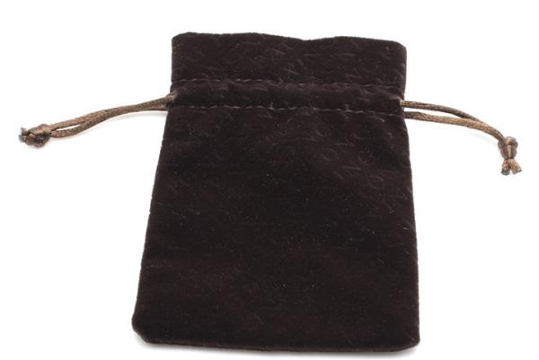 Luxury Suede Drawstring Jewelry Pouch Pantone Color With Embroidery Logo