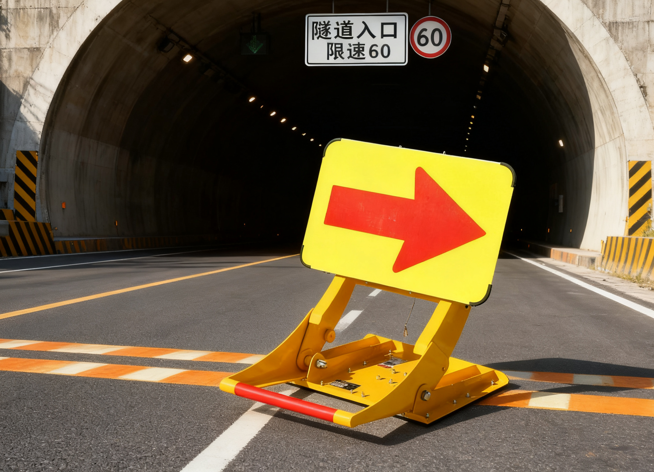 13.4kg Ultra-Lightweight Foldable Vehicle Security Barrier with Friction Stop Mechanism for Low-Speed Traffic Control