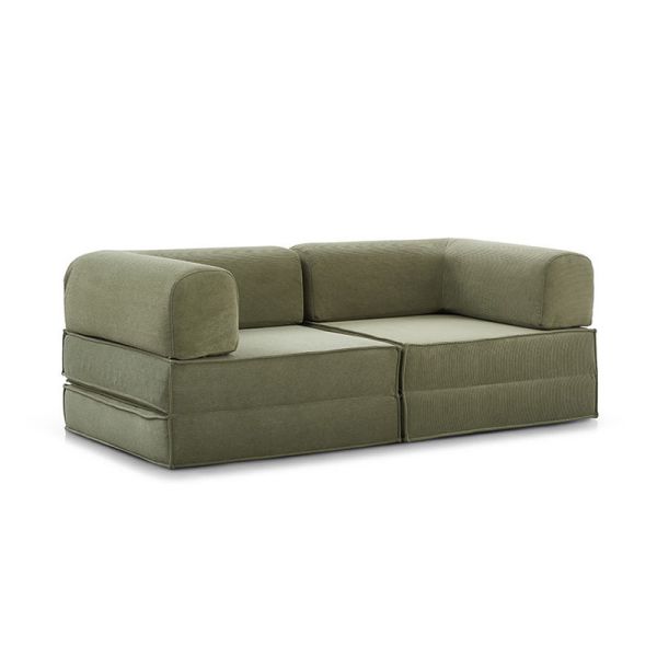 Vacuum Compressed Sofa Bed In Box Modular Sponge Filling Unpacking Friendly Apartment Living Furniture