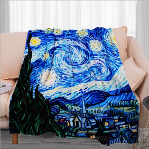 Machine Weaved Printing Polyester Fleece Blanket For All Season