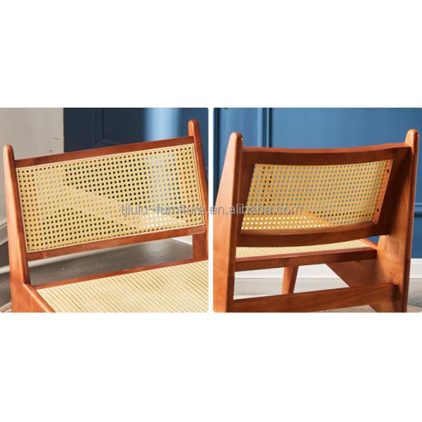 Design Classical Solid wood rattan chair with Lacquered Finish NO Folded modern nordic Lounge chair