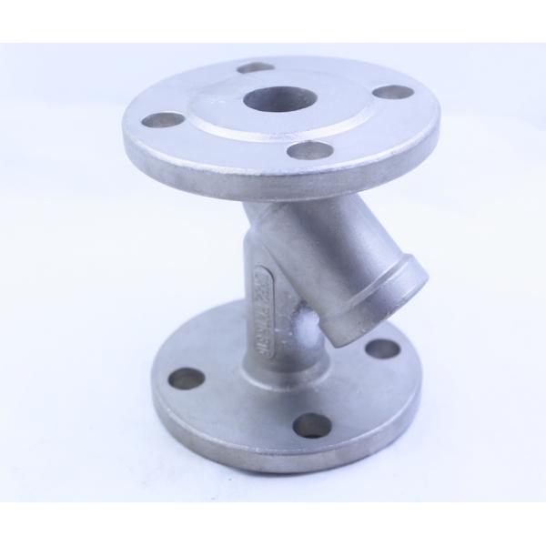 UKD Metal Casting Parts DN32 PN16 Flange Body / Silicon Sol Casting Part