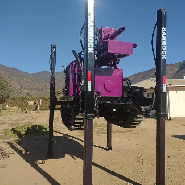 Water Well Drill Rig Exploration Borehole 220Meter Hydraulic Portable Well Drilling Rig